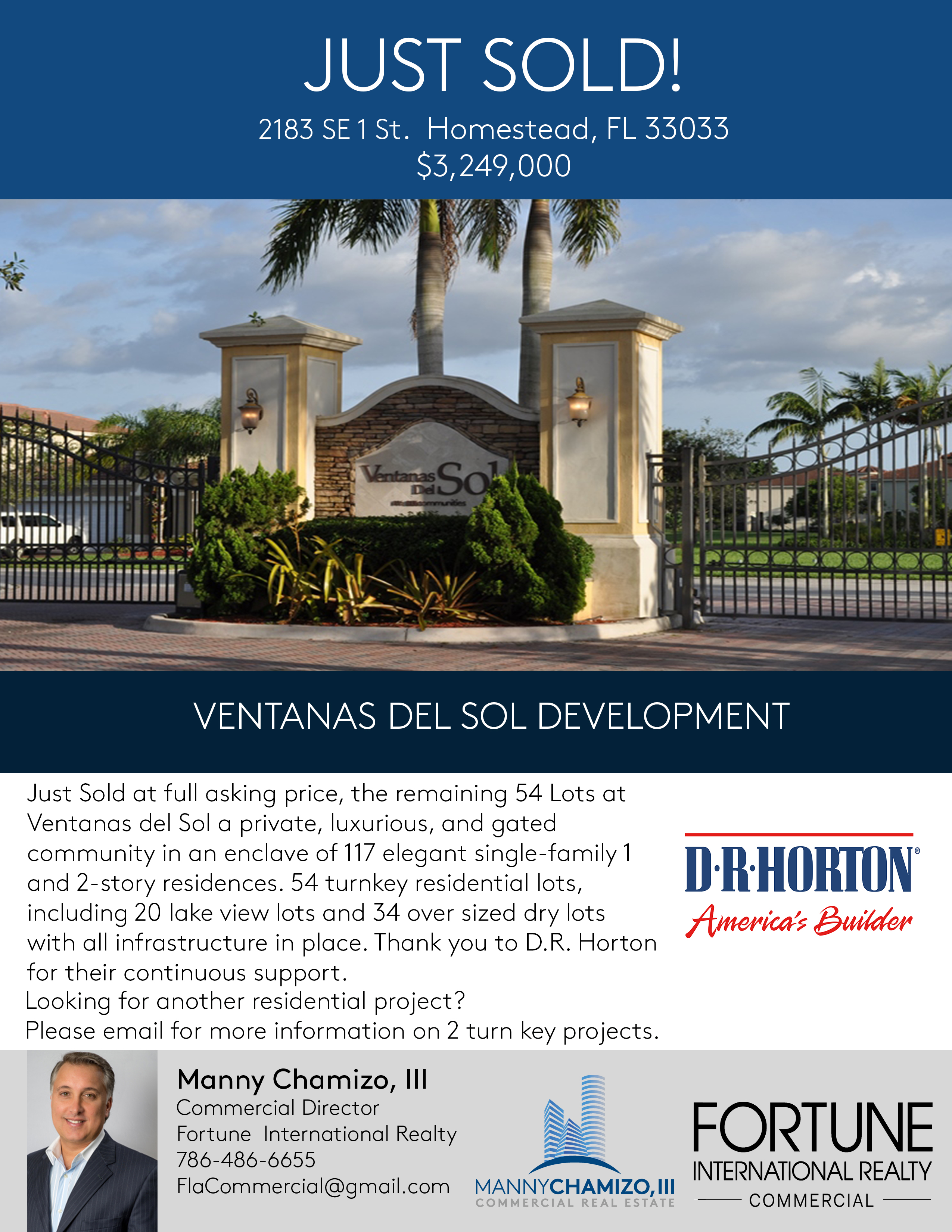 Just Sold! Ventanas del Sol Development